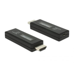 DeLOCK 63327 changeur de genre de câble HDMI-A 19 pin USB Type Micro-B Noir