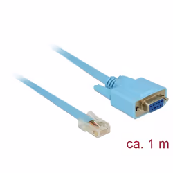 DeLOCK 63341 câble Série Bleu 1 m DB-9