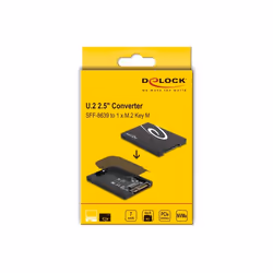 DeLOCK 63379 Boîtier de disques de stockage Enceinte ssd Noir M.2 - Vue supplémentaire 6