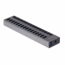 DeLOCK 63739, USB 2.0 Type-B, USB 3.2 Gen 1 (3.1 Gen 1) Type-A, 5000 Mbit/s, Gris, Métal, Chine