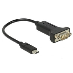 DeLOCK 63908 câble Série Noir 0,15 m DB-9
