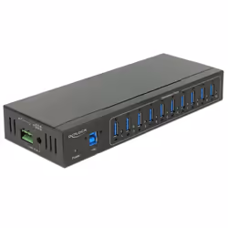 DeLOCK 63919, USB 3.2 Gen 1 (3.1 Gen 1) Micro-B, USB 3.2 Gen 1 (3.1 Gen 1) Type-A, 5000 Mbit/s, Noir, Métal, Chine