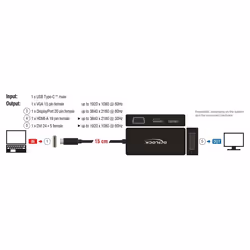 DeLOCK 63929 station d'accueil USB 2.0 Type-C Noir