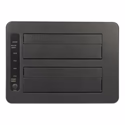 DeLOCK 63957 Station d'accueil de disques de stockage USB 3.2 Gen 2 (3.1 Gen 2) Type-C Noir