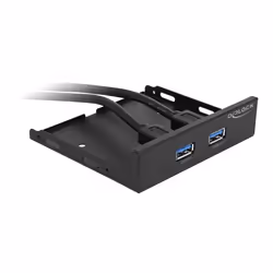 DeLOCK 63994 Obturateur de baie de lecteur Noir