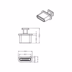 DeLOCK 64013 protection de sécurité pour prise USB Type-C Noir 10 pièce(s)