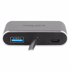 DeLOCK 64074 station d'accueil USB 3.2 Gen 1 (3.1 Gen 1) Type-C Gris