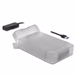 DeLOCK 64086, USB Type-A, SATA, Transparent, 6 Gbit/s, Windows 10, Windows 7, Windows 8.1, ChromeOS