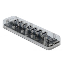 DeLOCK 64088 hub & concentrateur USB 3.2 Gen 1 (3.1 Gen 1) Micro-B 5000 Mbit/s Transparent