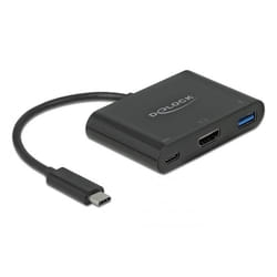 DeLOCK 64091 station d'accueil USB 3.2 Gen 1 (3.1 Gen 1) Type-C Noir