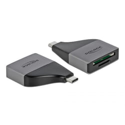 DeLOCK 64117 lecteur de carte mémoire USB 3.2 Gen 1 (3.1 Gen 1) Type-C Gris