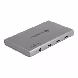 DeLOCK 64157, Thunderbolt 4, Thunderbolt, USB 3.2 Gen 2 (3.1 Gen 2) Type-A, 40000 Mbit/s, Gris, Aluminium, Secteur