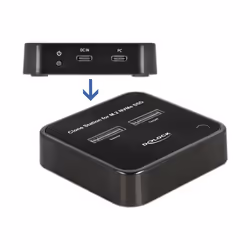 DeLOCK 64177 Station d'accueil de disques de stockage USB 3.2 Gen 2 (3.1 Gen 2) Type-C Noir - Vue supplémentaire 4