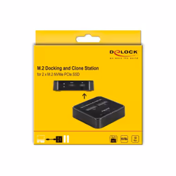 DeLOCK 64177 Station d'accueil de disques de stockage USB 3.2 Gen 2 (3.1 Gen 2) Type-C Noir - Vue supplémentaire 7
