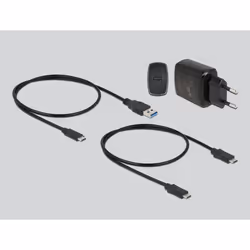 DeLOCK 64178 Station d'accueil de disques de stockage USB 3.2 Gen 2 (3.1 Gen 2) Type-C Noir - Vue supplémentaire 5