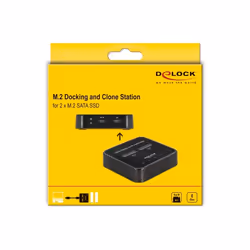 DeLOCK 64178 Station d'accueil de disques de stockage USB 3.2 Gen 2 (3.1 Gen 2) Type-C Noir - Vue supplémentaire 6