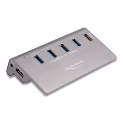DeLOCK 64182, USB 3.2 Gen 2 (3.1 Gen 2) Type-A, USB 3.2 Gen 2 (3.1 Gen 2) Type-A, 10 Mbit/s, Gris, Métal, Chine