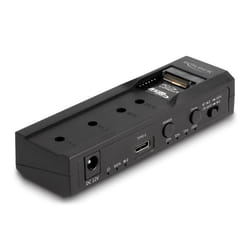 DeLOCK 64252 Station d'accueil de disques de stockage USB 3.2 Gen 2 (3.1 Gen 2) Type-C Noir