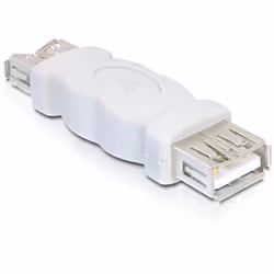 DeLOCK USB A Adapter, USB 2.0 A FM, USB 2.0 A FM, Gris