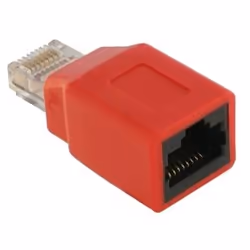 DeLOCK RJ45 Crossover Adapter male - female, RJ45 M/F, Rouge