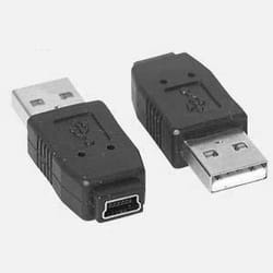 DeLOCK Gender Changer mini USB-B 5-pin USB-A Noir