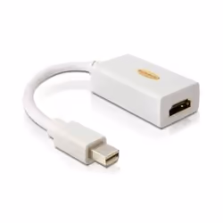 DeLOCK Adapter mini Displayport / HDMI FM, Mini DisplayPort, HDMI Type A (Standard), Mâle, Femelle, Blanc