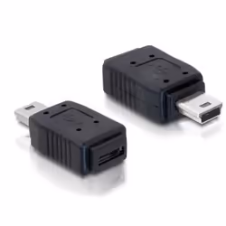 DeLOCK Adapter USB mini/USB micro-B, USB mini M, micro-B FM, Noir