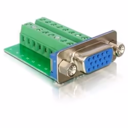 DeLOCK Adapter VGA female > Terminal Block 16pin, 16pin, Vert