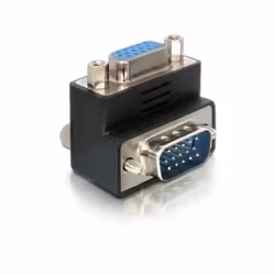 DeLOCK Adapter VGA male/female right angled, VGA 15pin, VGA 15pin, Noir