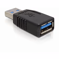 DeLOCK USB 3.0-A Adapter USB-A Noir