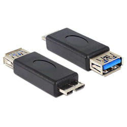 DeLOCK 65183 changeur de genre de câble USB 3.0-A FM micro USB 3.0-B M Noir