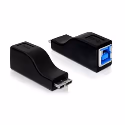 DeLOCK 65216, micro USB-B M, USB-B F, Noir