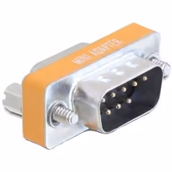 DeLOCK 65255, 9-p Sub-D, 9-p Sub-D, Argent, Jaune