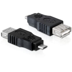 DeLOCK USB micro-B/USB 2.0-A OTG Noir