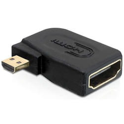 DeLOCK HDMI A/micro-D 19-p HDMI-A F 19-p micro HDMI-D M Noir
