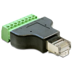 DeLOCK 65389 changeur de genre de câble RJ45 8p Noir, Vert