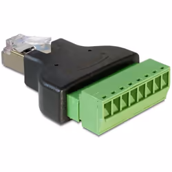 DeLOCK 65389 changeur de genre de câble RJ45 8p Noir, Vert