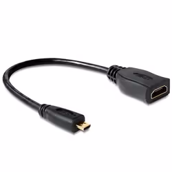 DeLOCK 65391, 0,23 m, HDMI Type A (Standard), HDMI Type D (Micro), Noir