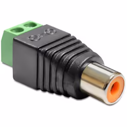 DeLOCK 65418, RCA, 2p, Noir, Vert, Argent