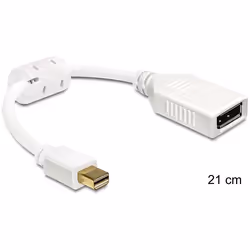 DeLOCK 65427, 0,21 m, Mini DisplayPort, DisplayPort, Mâle, Mâle, 2560 x 1600 pixels