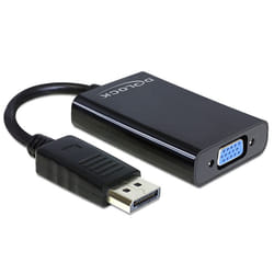 DeLOCK 65439 câble vidéo et adaptateur VGA (D-Sub) DisplayPort Noir