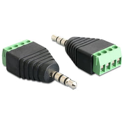 DeLOCK 65453 changeur de genre de câble 3.5mm 4pin Noir, Vert