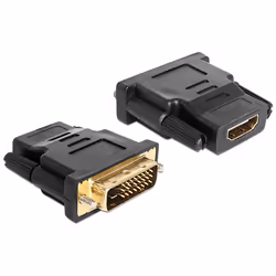 DeLOCK 65466, DVI 24+1, HDMI, Noir