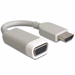 DeLOCK 65469, VGA (D-Sub), HDMI Type A (Standard), Mâle, Femelle, Blanc