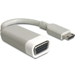 DeLOCK 65471 câble vidéo et adaptateur 0,015 m mini HDMI VGA Blanc