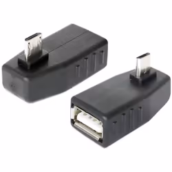 DeLOCK 65474, micro USB-B, USB 2.0-A, Noir
