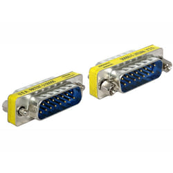 DeLOCK 65479 changeur de genre de câble Sub-D 15 Argent
