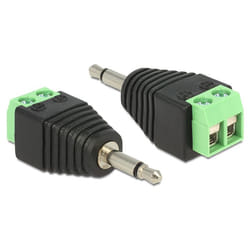 DeLOCK 65528 changeur de genre de câble 3.5mm Noir, Vert, Argent