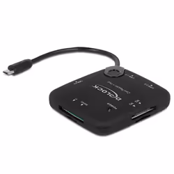DeLOCK 65529, MicroSD (TransFlash), MicroSDHC, MicroSDXC, MMC, MMCmicro, MS Duo, MS Micro (M2), MS PRO, MS PRO..., Noir, USB ...