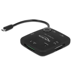 DeLOCK 65529 lecteur de carte mémoire USB 2.0 Noir